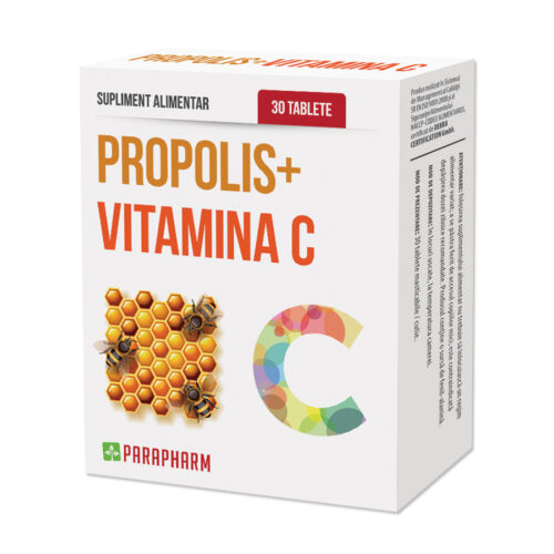 Propolis cu vitamina C 30 capsule - Quantum Pharm
